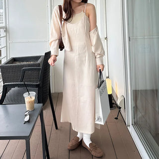 Basic dress and shirt set