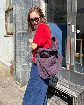 2-Way Ripple Check One-Shoulder Bag