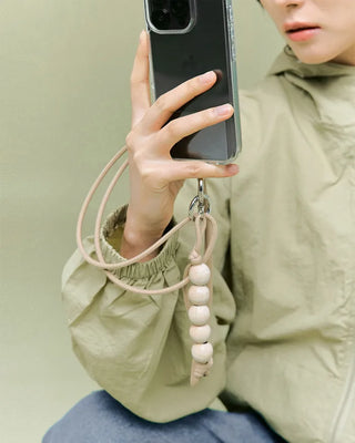 [3rd Re-release] (ORIGINAL) Wood Ball Shoulder Strap (natural)