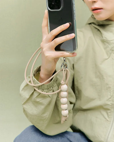 [3rd Re-release] (ORIGINAL) Wood Ball Shoulder Strap (natural)