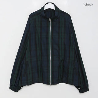 (Unisex) 2-way String Check Blouson