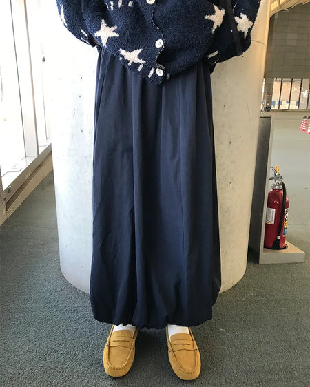 Balloon long skirt