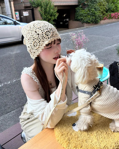 Flower Crochet Beanie