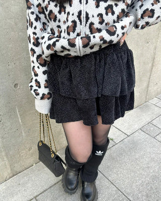 Tiered mini skirt