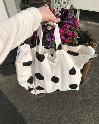Polka Dot Big Shoulder Bag