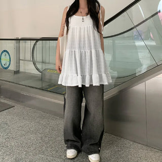 Snap Button Wide Pants