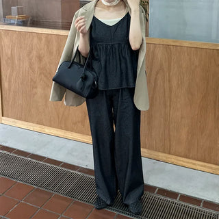 Camisole top denim set