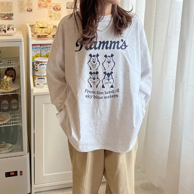 Bears Loose Long T-Shirt