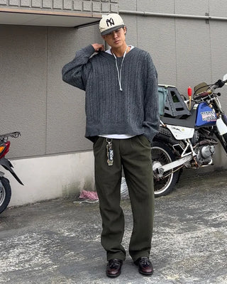 Corduroy fleece slacks