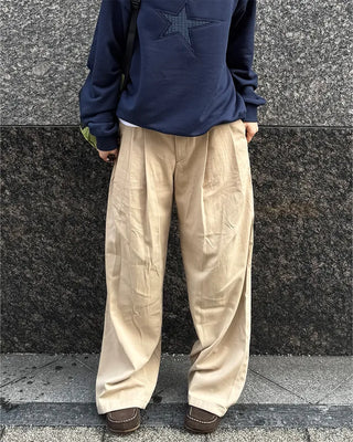 (Unisex) Pintuck Wide Pants