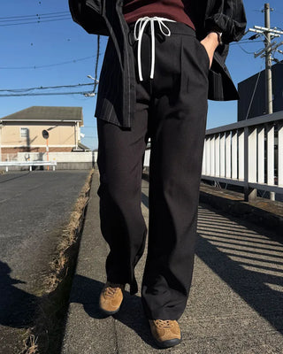 Double-waist slacks