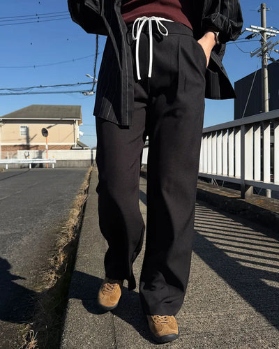 Double-waist slacks