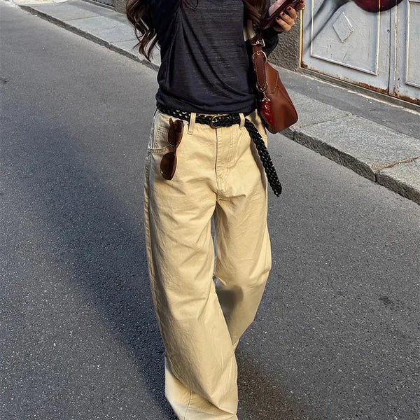 Wide cotton pants
