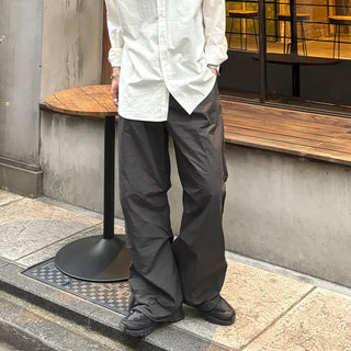 (Unisex) Wide Fit Pintuck Pants