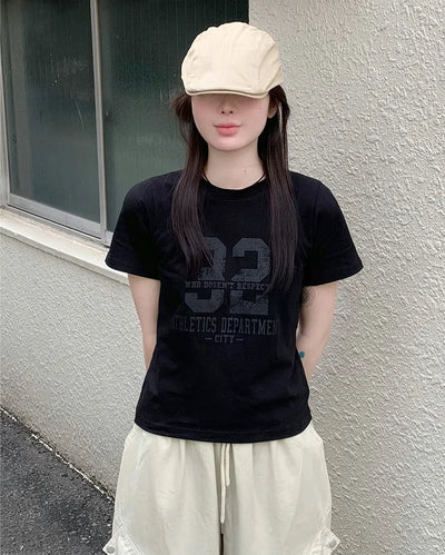 32 Lettering Short-Sleeve T-Shirt