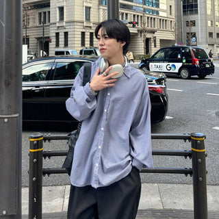 Oversized striped shirt