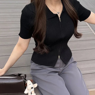 Compact 2-way zip-up