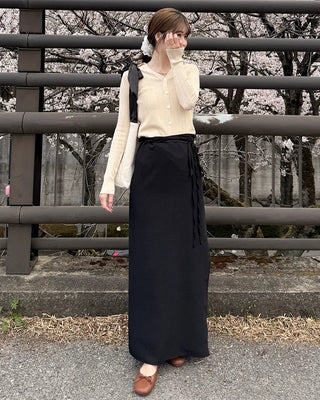 Layered strap wrap skirt