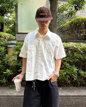 Two-pocket linen shirt