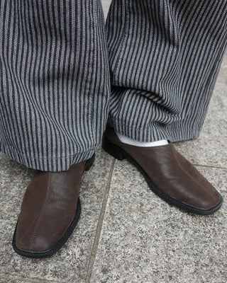 Square mule loafers
