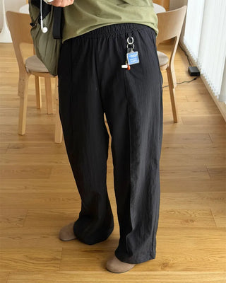 [1st Re-release] (ORIGINAL) Nylon Pintuck Wide Pants (black)
