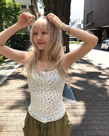 Mini flower camisole