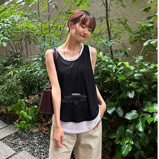Layered Round Tank Top