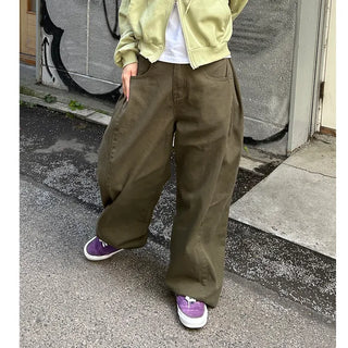 Loose-fit cotton pants