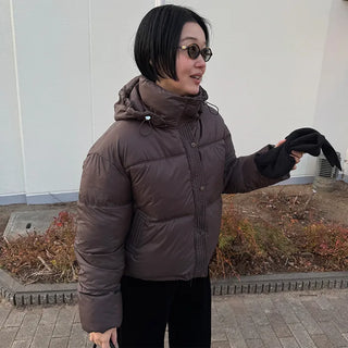 Hooded padded jacket