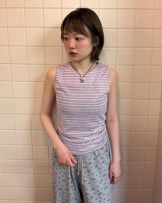 Border Heart Pocket Sleeveless