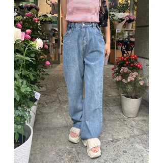Denim with waist buckle
