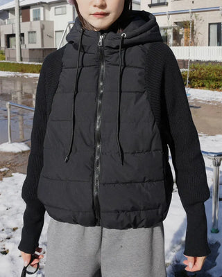 Down parka zip-up