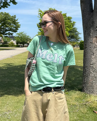 Check Lettering Patch Short Sleeve T-Shirt