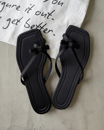 Ribbon strap sandals