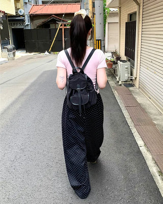 Waist String Dot Sweatpants