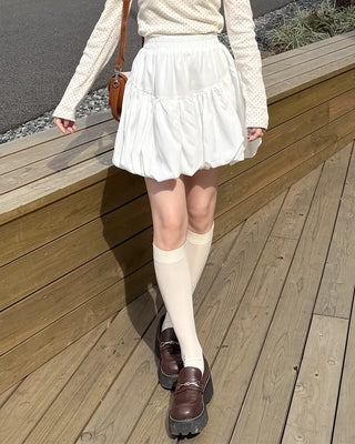 Pumpkin balloon fitted mini skirt