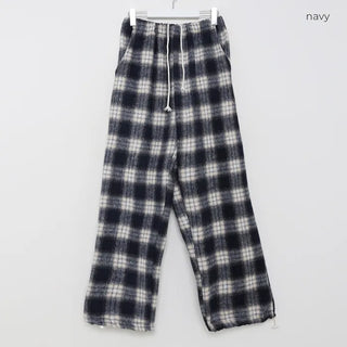 Checked Banding Pants