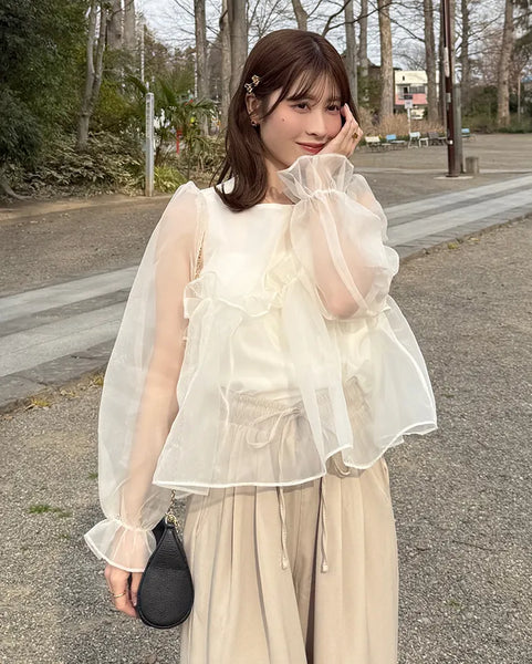 Organza Volume Blouse
