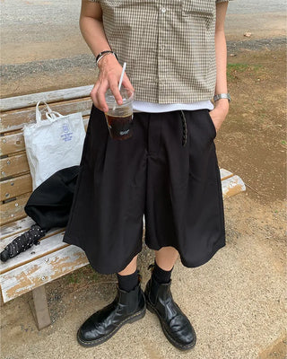 (Unisex) Back-strap Bermuda shorts