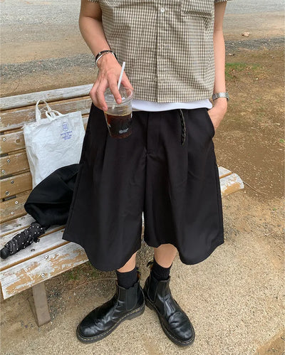 (Unisex) Back-strap Bermuda shorts