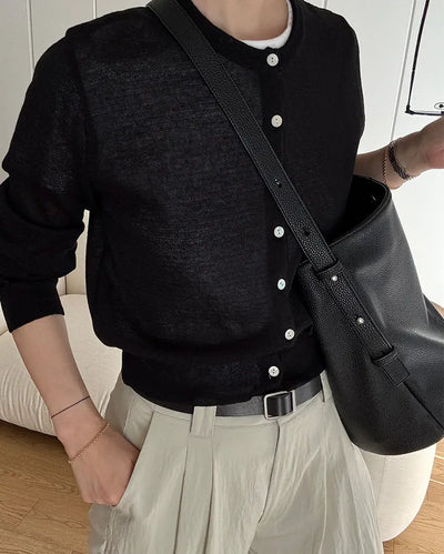 Lightweight long-sleeved cardigan