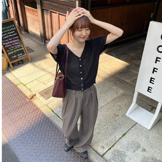 Belted trousers