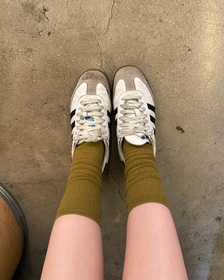 Ribbed long socks