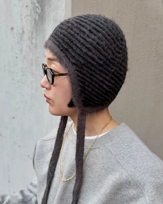 Striped knit hat