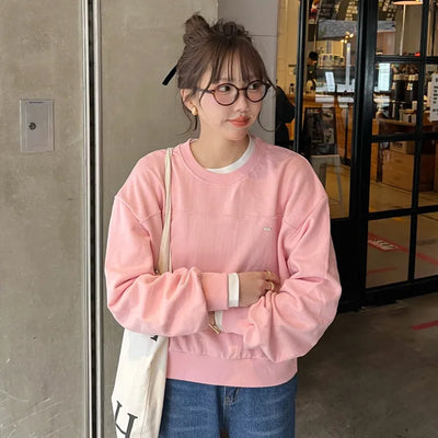 Front logo basic sweatshirt