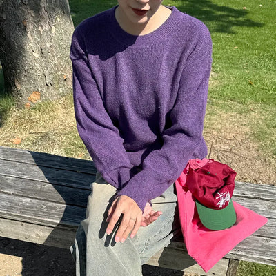 Wool round knit