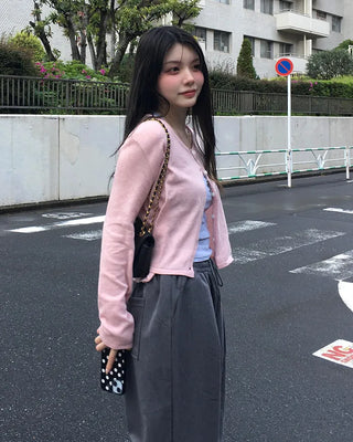 Colorful Basic Cardigan