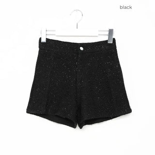 Back pocket tweed shorts