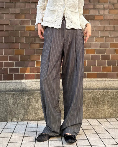 Unisex Double Pintuck Stripe Pants