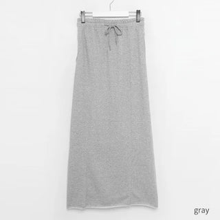 Line-cut sweat skirt